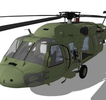 超精细直升机模型 Helicopter (5)